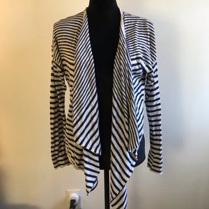 Navy striped cardigan